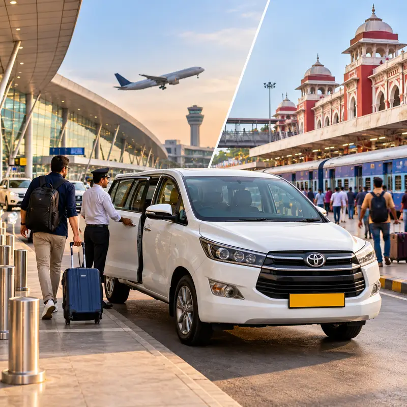 Gaya International Airport and railway station taxi transfer service