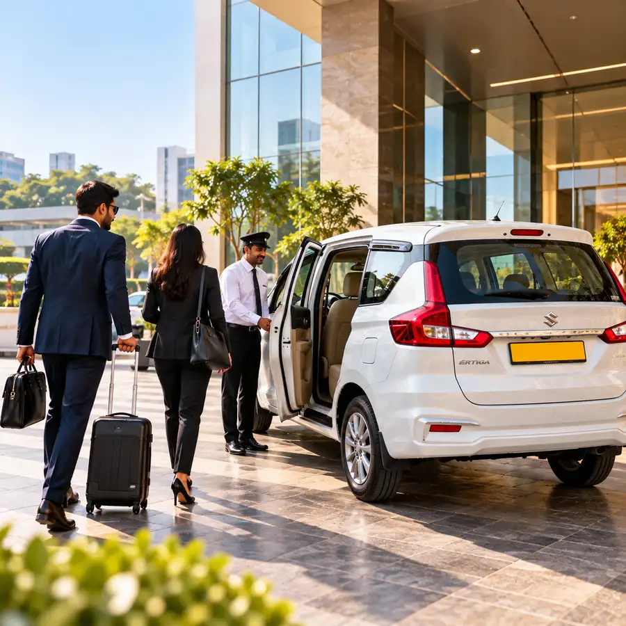 Corporate car rental and employee transport service in Gaya