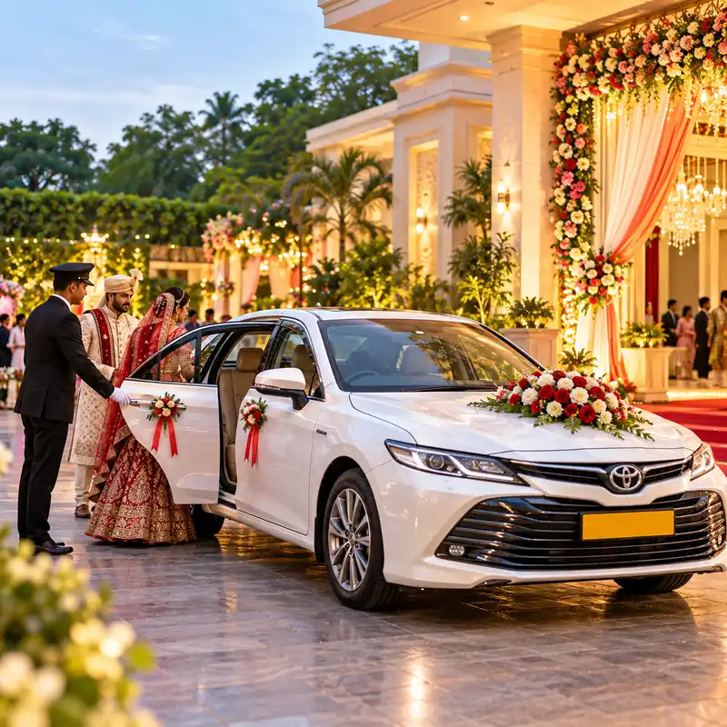 Luxury wedding car rental in Gaya with Mercedes Benz and Audi